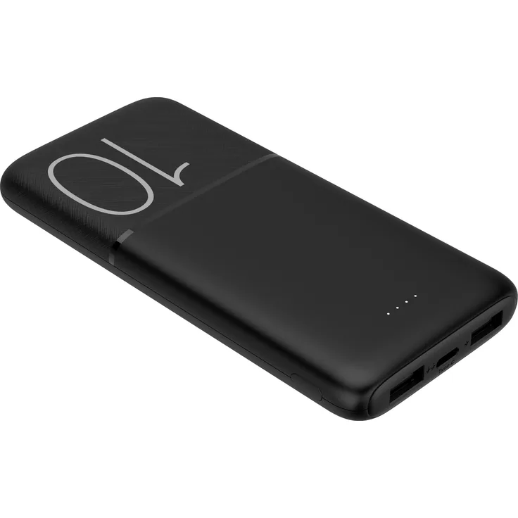 Felixx Phantom II 10.000-mAh Powerbank für Outdoor mit Micro-USB Kabel, schwarz
