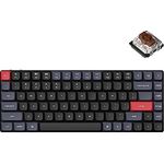 Keychron K3 Pro Wireless Mechanische Tastatur, 75% Layout QMK/VIA Programmierbar Bluetooth/Kabelgebunden LED White Ultra-Slim mit Gateron Low-Profile Brown Kompatibel mit Mac Windows Linux