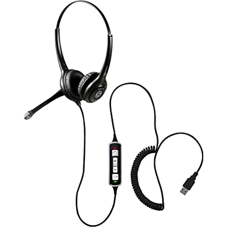 Geemarc CLA3 A-USB - Verstärkte Kopfhörer mit Mikrofon und USB-Anschluss - Ideal für Laute Umgebungen und Hörgeschädigte - Kompatibel mit Hörgeräten - Preisvergleich