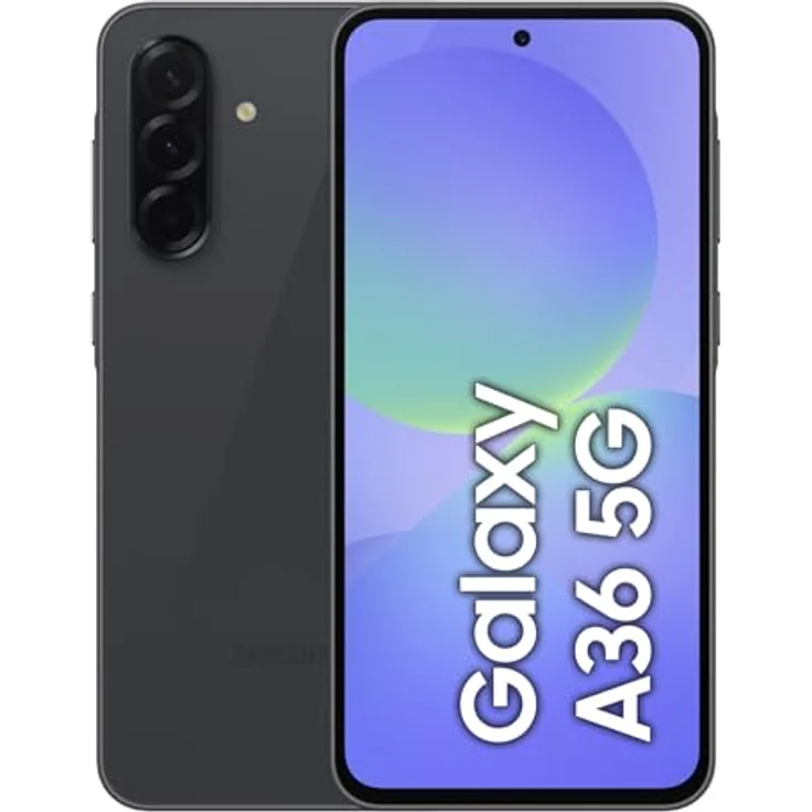 Samsung Galaxy A36 5G – 6,7" Full HD, 50 MP Triple-Kamera, Snapdragon 6 Gen 3, 128GB, Android 15, Awesome Black – Bild 1