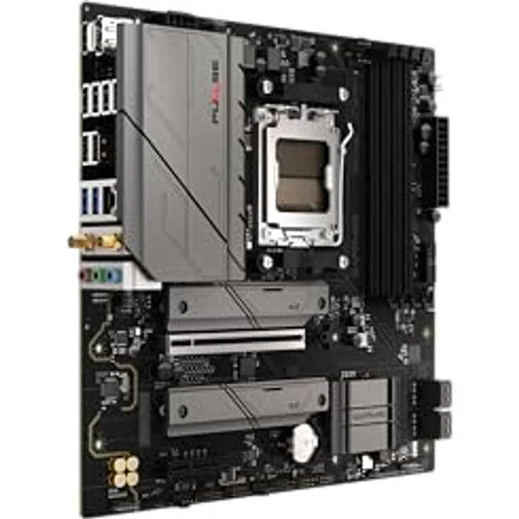 Sapphire PULSE B850M WIFI, Micro-ATX Mainboard für AMD AM5 Prozessoren, 1x HDMI 1.4, 1x DP 1.2, DDR5-RAM Unterstützung, integriertes WLAN – Bild 2