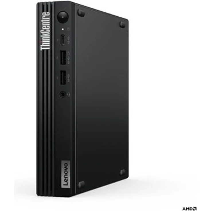 Lenovo ThinkCentre M75q Gen 5, Tiny Desktop-PC mit Ryzen 5 8500GE, 3.4 GHz, 16 GB RAM, 512 GB SSD, Deutsch, Schwarz