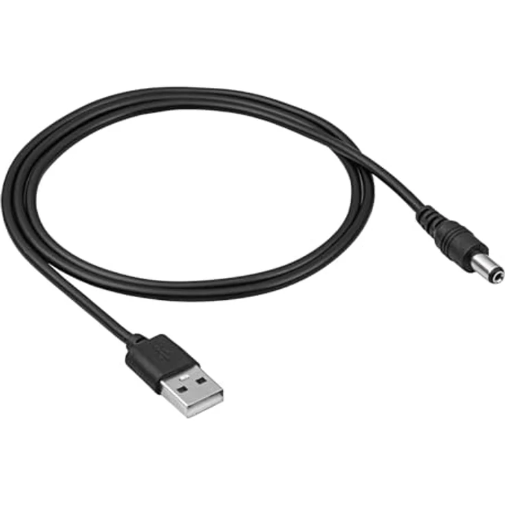AKYGA AK-DC-01 USB DC Kabel Stecker 5.5x2.1mm Adapter 5V Ladekabel 80cm – Bild 2