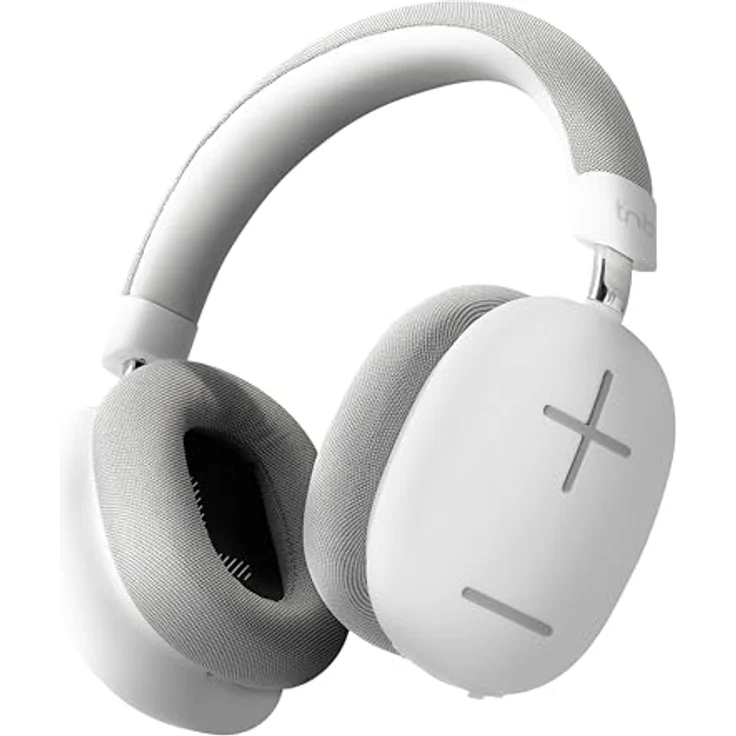 T'nB Bounce Max, Bluetooth Over-Ear Kopfhörer mit 50 Stunden Akku, integriertes Mikrofon und passive Geräuschunterdrückung - Weiß – Bild 1