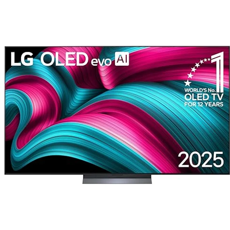 LG OLED EVO 77C54LA, 77 Zoll 4K Smart TV mit 120Hz, a9 Gen8 AI Prozessor, Brightness Booster, Perfect Black Technologie, WebOS 25, Dark Titan Silver – Bild 1