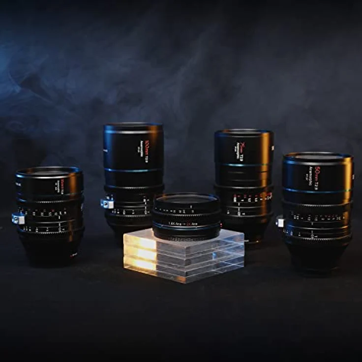 SIRUI T2.9 1.6X Vollformat-RF-Mount anamorphes Objektiv-Set mit 1,25x amorphem Adapter (35 mm, 50 mm, 75 mm, 100 mm) – Bild 2