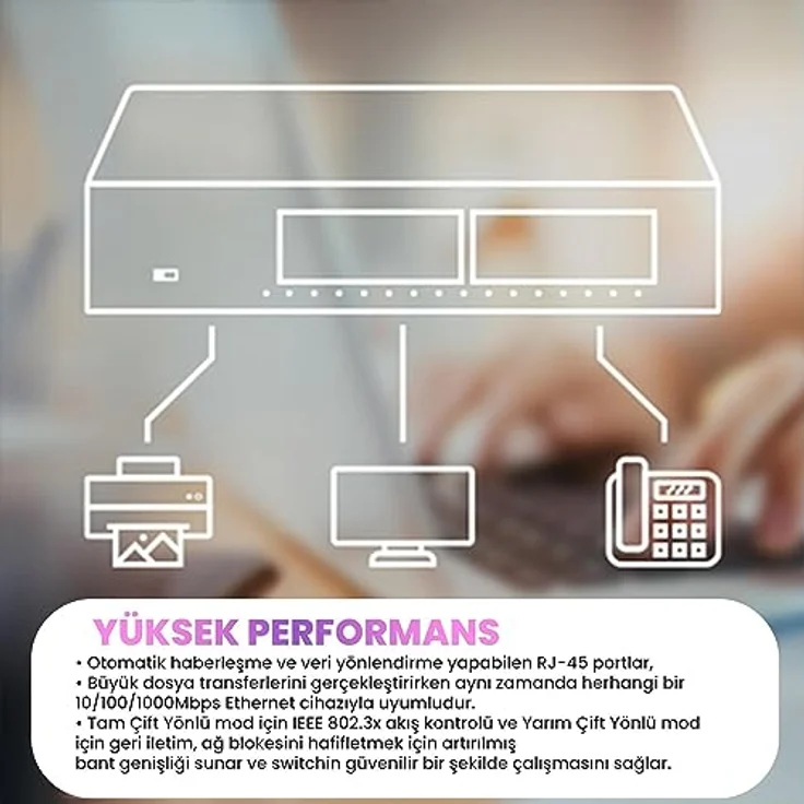 Cudy GS1016 Unmanaged Switch Gigabit-Rack für Unternehmen (16 Ports, automatische Erkennung, 1000 Mbit/s, Leistungsoptimierung, Plug and Play), Schwarz – Bild 4