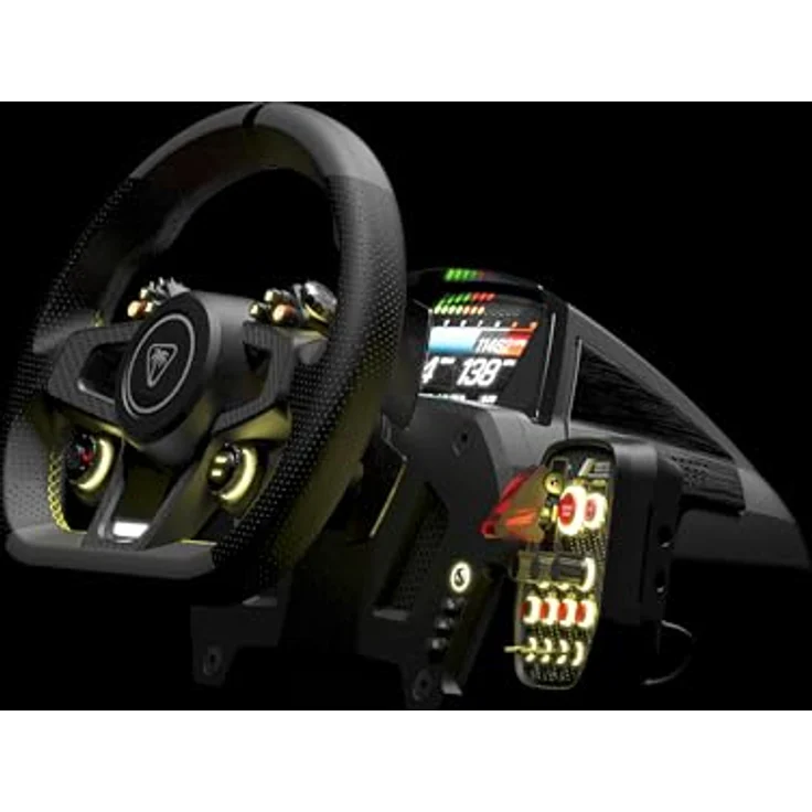 TURTLE BEACH VelocityOne Race, Gaming-Lenkrad für PC und Xbox mit 7,2 Nm Force-Feedback, Dynamic Brake Tek und anpassbarer Pedalerie, schwarz – Bild 14