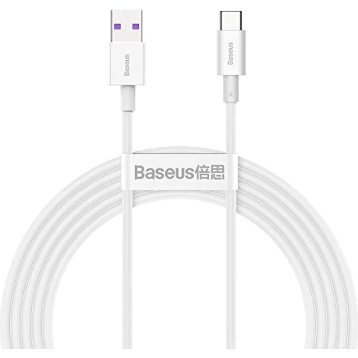 Baseus Cable Superior - USB to Type C - 66W 2 m (CATYS-A02) white – Bild 2