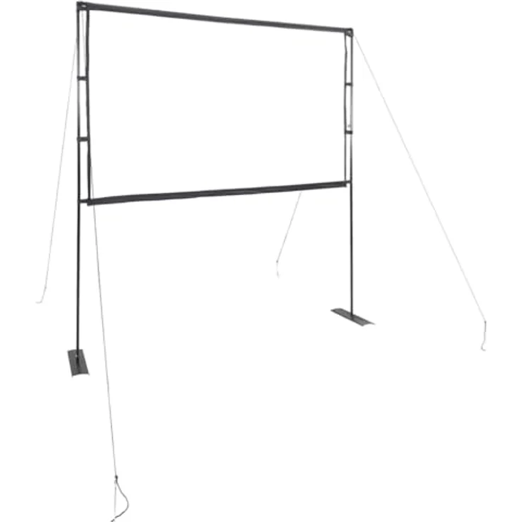 vidaXL Beamer Leinwand mit Ständer, 100 Zoll 16:9, tragbare Projektionswand für Heimkino und Präsentationen, langlebiges Polyester, stabile Doppelständer – Bild 1
