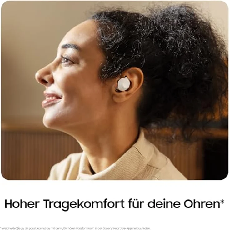 Samsung Galaxy Buds FE Kabellose Bluetooth-Ohrhörer, Active Noise Cancelling (ANC), Komfortable Passform, 3 Mikrofone, Touch Control, Tiefer Bass, Inkl. Ladekabel, Graphite – Bild 5