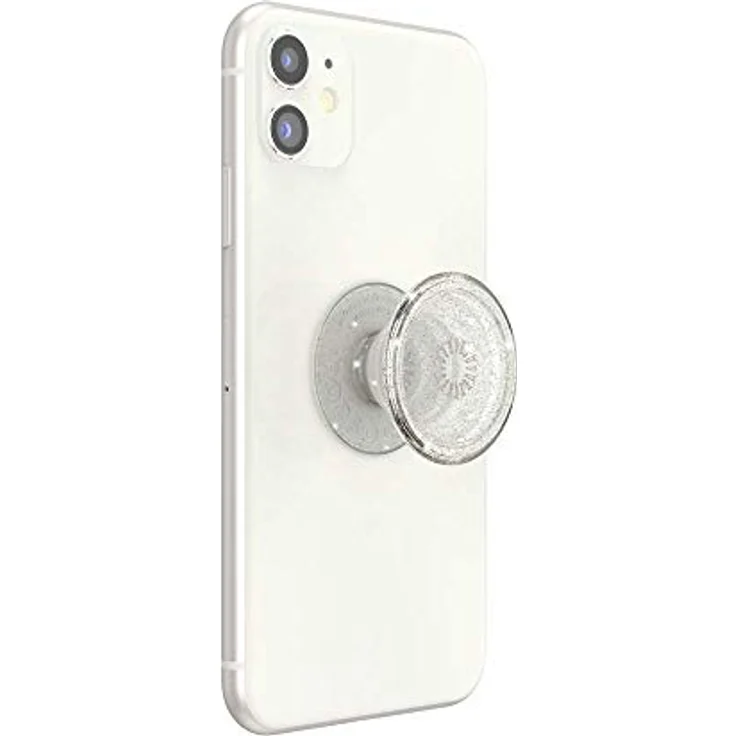 PopSockets: PopGrip - Expanding Stand and Grip with a Swappable Top for Smartphones and Tablets - Clear Glitter Silver – Bild 5
