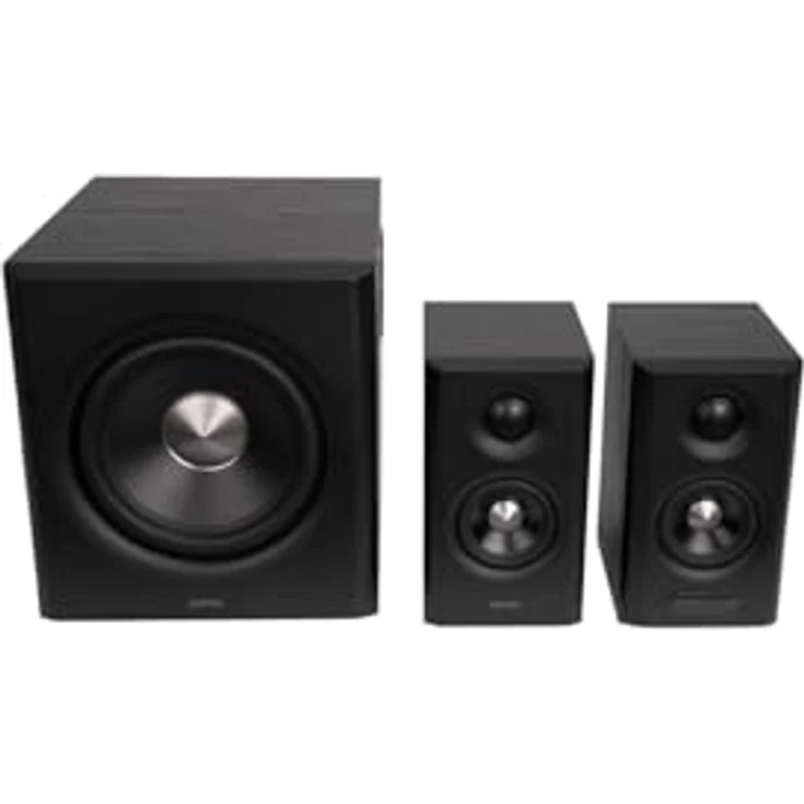 Edifier S355DB 2.1 Lautsprechersystem mit 150W kabellosem Subwoofer, Hi-Res Audio, Schwarz – Bild 4