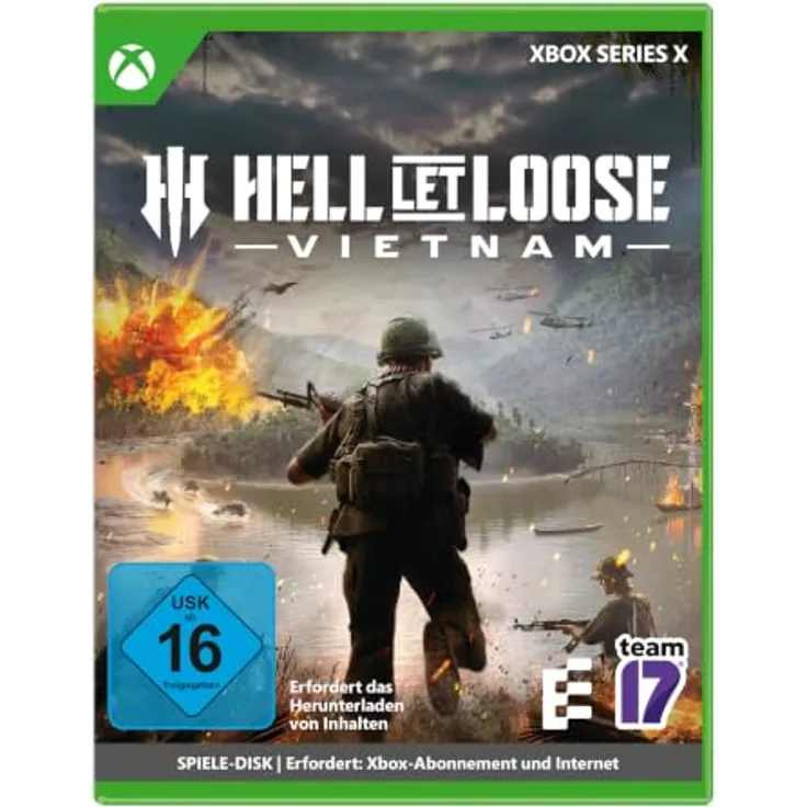 Fireshine Games Hell Let Loose: Vietnam [Xbox Series X], 50-gegen-50 Mehrspielerkämpfe, 6 Spielmodi, 19 Kampfrollen, immersive Dschungelkriegs-Experience
