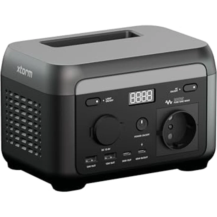 Xtorm Smart Power Station 600W, tragbares Kraftwerk mit 600 Watt, 20000 mAh, 9 Ausgängen, Black – Bild 1