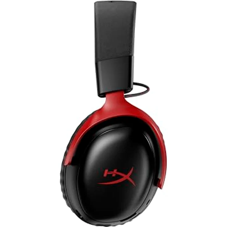 HYPERX Cloud III S, Over-ear Gaming Headset mit 120 Stunden Akkulaufzeit, Bluetooth, Schwarz, Rot – Bild 3