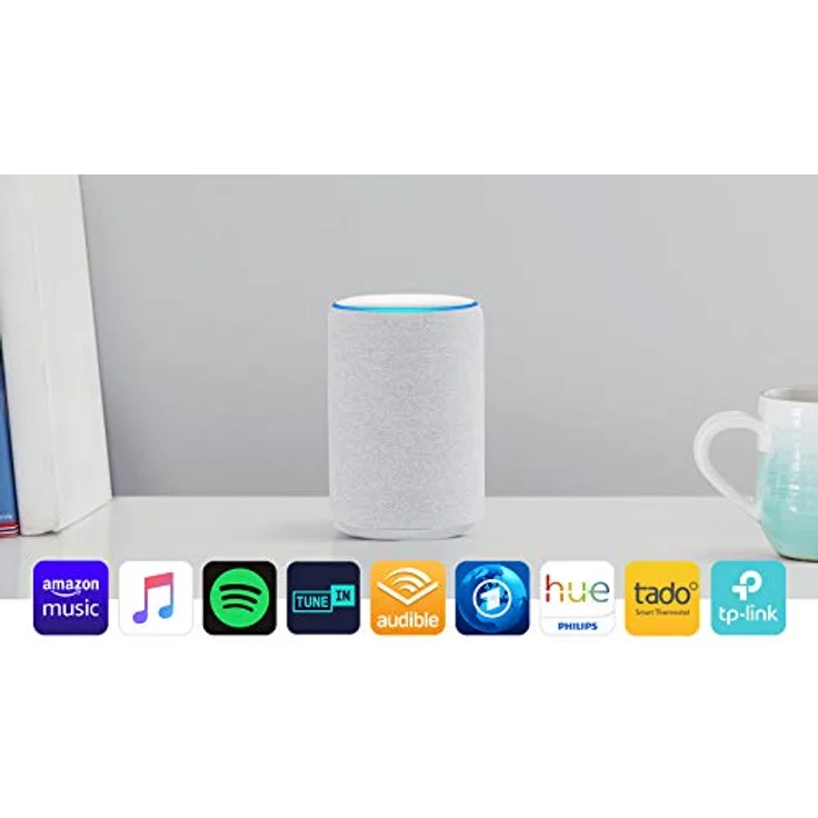 Amazon Echo Plus (2. Generation), mit Premiumklang und integriertem Smart Home-Hub, Sandstein Stoff – Bild 9