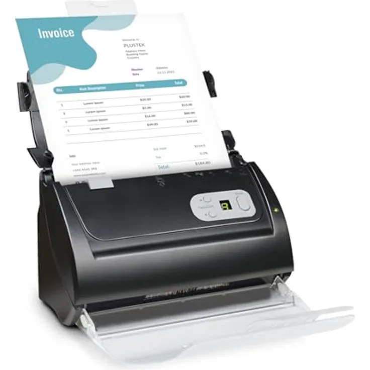 Plustek SmartOffice PS288 Plus, Dokumentenscanner mit 25ppm, 50 Blatt ADF, 600dpi, USB 2.0
