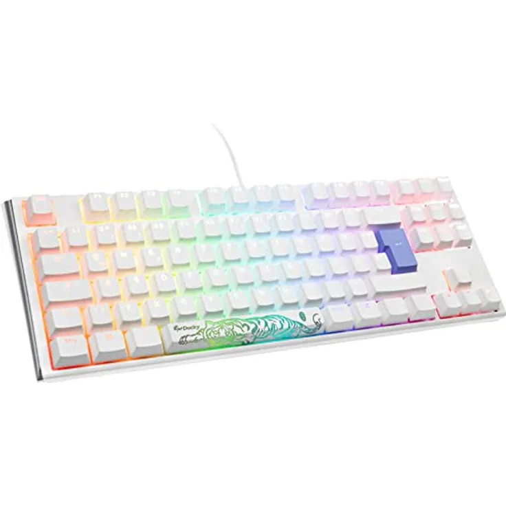 Ducky One 3 Classic Mechanische Tastatur - Mechanical Keyboard - Tastatur Gaming Mechanisch - Gaming Keyboard Mechanical - Mechanische Gaming Tastatur - TKL-Format 80% - MX-Clear