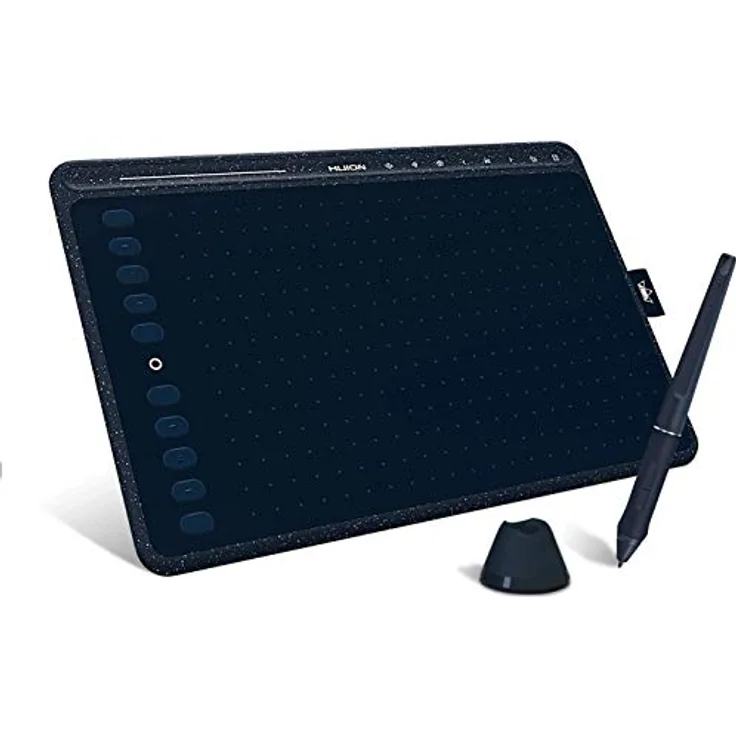 HUION HS611 Blue Grafiktablett, Kabelgebunden, 5080 lpi, 258,4 x 161,5 mm, USB, 1 cm, Blau