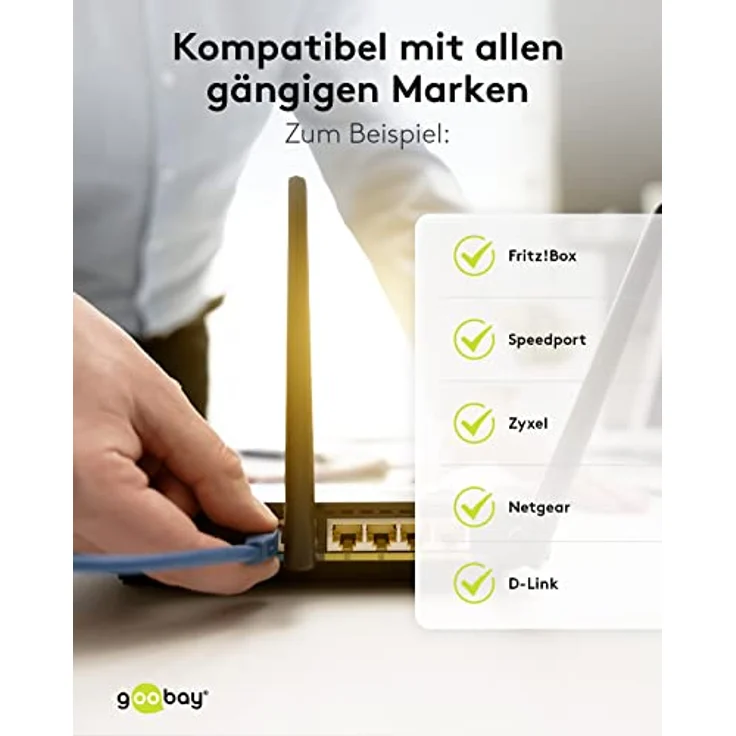 Goobay 51233 TAE-F auf RJ45 Kabel für DSL-ADSL-VDSL-Router – Bild 6
