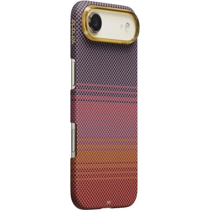 PITAKA Edge Case California Dream Sunset 2.0 #2, Handyhülle für iPhone Air, Aramidfaser, MagSafe-kompatibel, schlankes Design mit Sonnenuntergangs-Farbverlauf