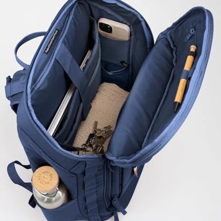 Got Bag Pro Pack Reiserucksack 53 cm mit Laptopfach, ocean blue, 100% Polyester – Bild 9