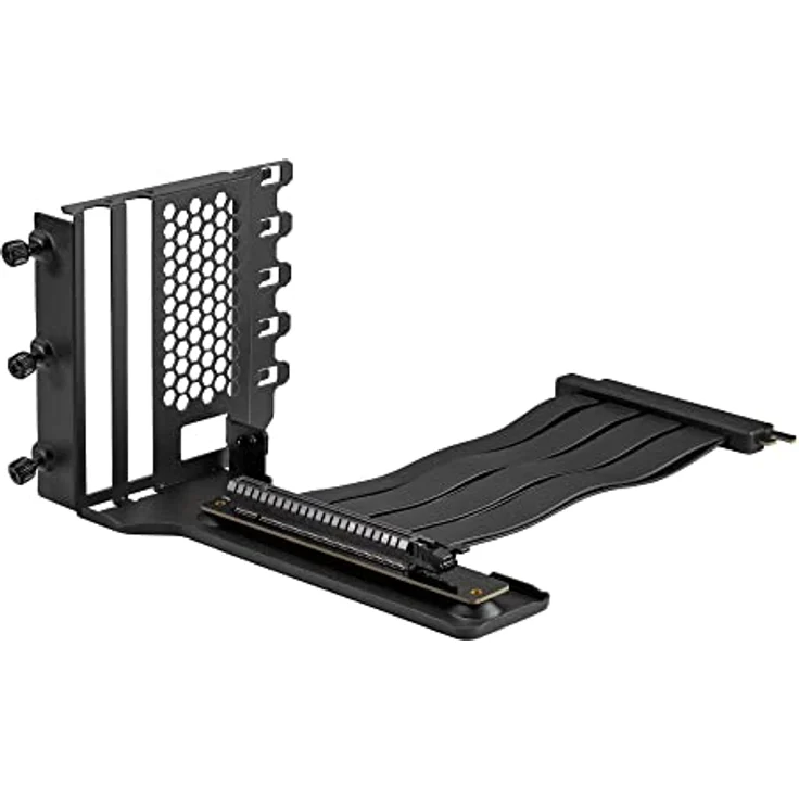 Phanteks Vertikales GPU-Bracket II + PCI-E 4.0 x16 Riser Flachband-Kabel, 22 cm - schwarz – Bild 2