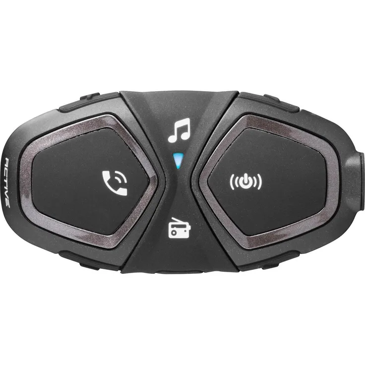 Interphone Active Helmkommunikationssystem, Bluetooth 4.2, Reichweite bis zu 1 km, bis zu 20 Stunden Nutzung, wasserdicht, schwarz