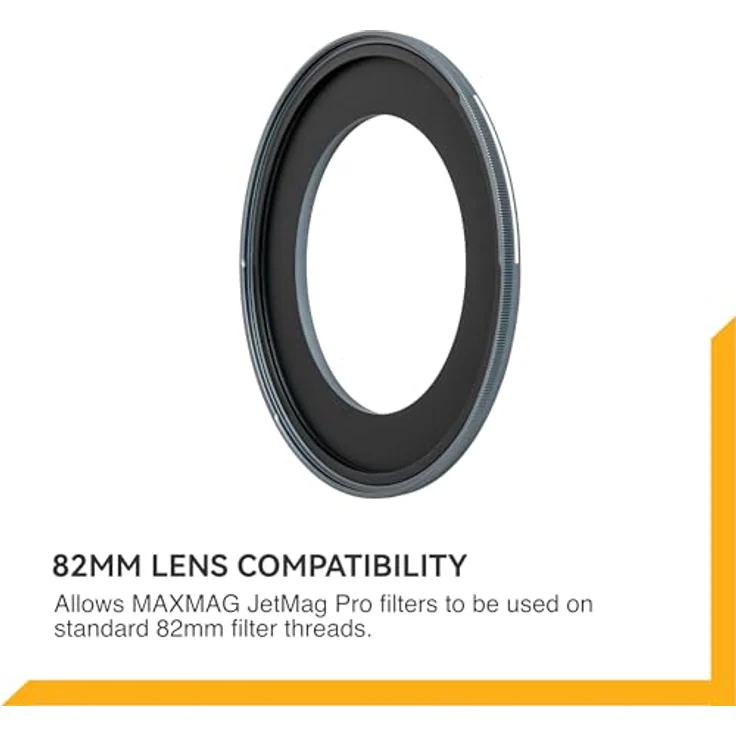 NiSi 82mm-MAXMAG Magnetischer Adapterring für JetMag Pro MAX MAG Filter, Aluminium, kompatibel mit 82mm Filtergewinde-Objektiven – Bild 2