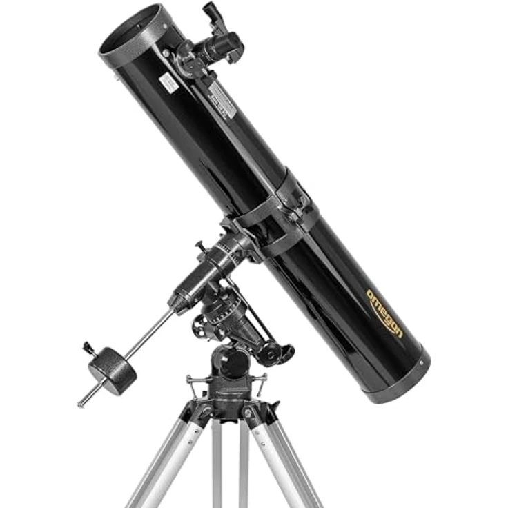 Omegon Teleskop N 126/920 EQ-3, Einsteiger-Teleskop mit lichtstarker Optik und Leuchtpunktsucher – Bild 2