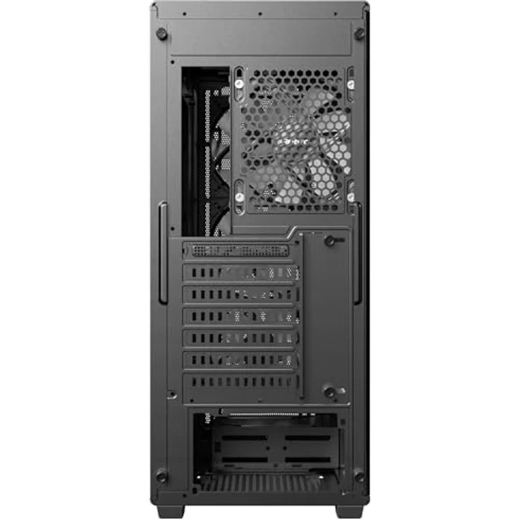 Antec AX85 ARGB, PC Gehäuse für mATX, ATX und ITX mit 4 vorinstallierten ARGB-Lüftern und Tempered-Glas-Seitenpaneel, Schwarz – Bild 3