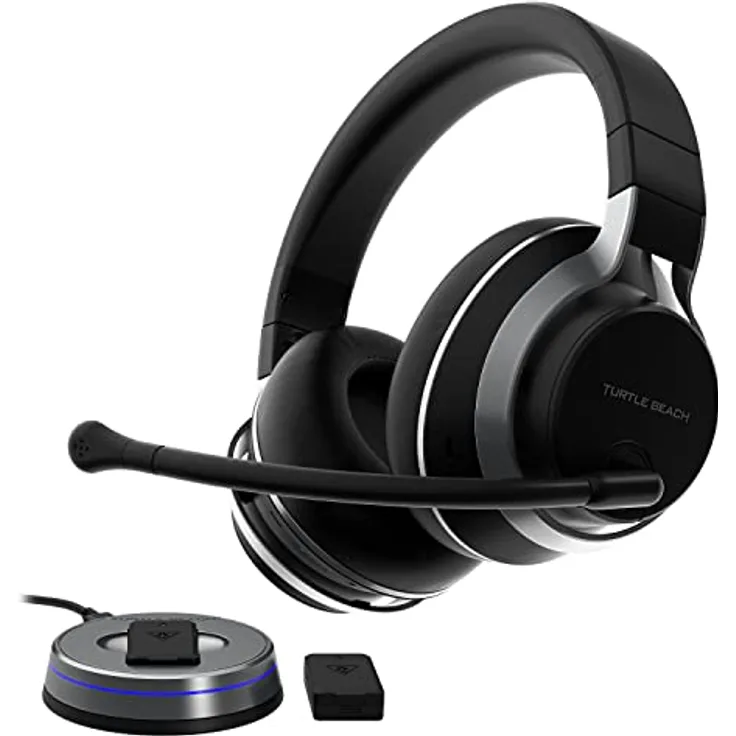 Turtle Beach Stealth Pro Multiplatform kabelloses Noice Cancelling Gaming Headset für PS5, PS4, PC, Nintendo Switch & Mobile