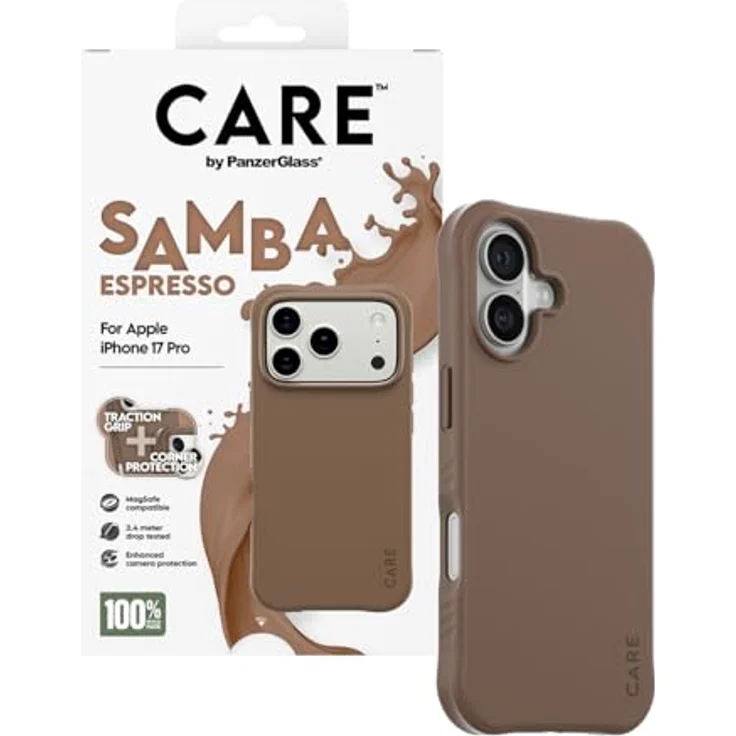 CARE by PanzerGlass Samba MagSafe Handyhülle für Apple iPhone 17 Pro, stoßfestes Backcover mit verbessertem Kameraschutz – Bild 5