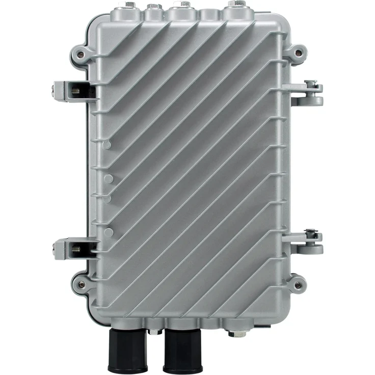 LevelOne POR-1100, Outdoor PoE-Repeater, kaskadierbar, wetterfestes Gehäuse, Silber