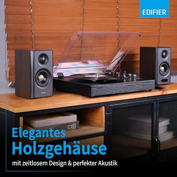 Edifier S355DB 2.1 Lautsprechersystem, 150W RMS mit kabellosem Subwoofer, digitale Signalverarbeitung, Walnuss – Bild 8
