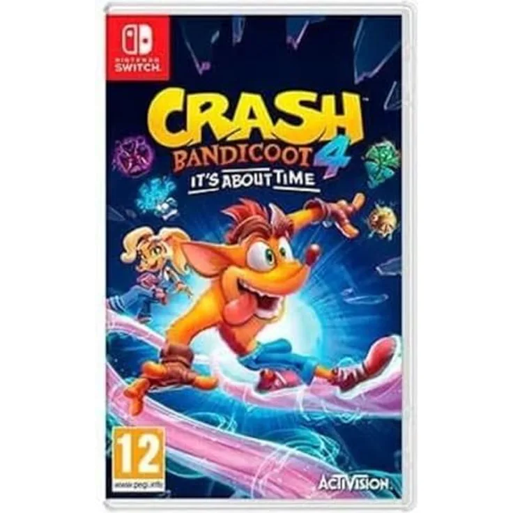 ACTIVISION Crash Bandicoot 4 It's About Time, Nintendo Switch Spiel mit hervorragender Grafik und abwechslungsreichen Charakteren, Mehrfarbig