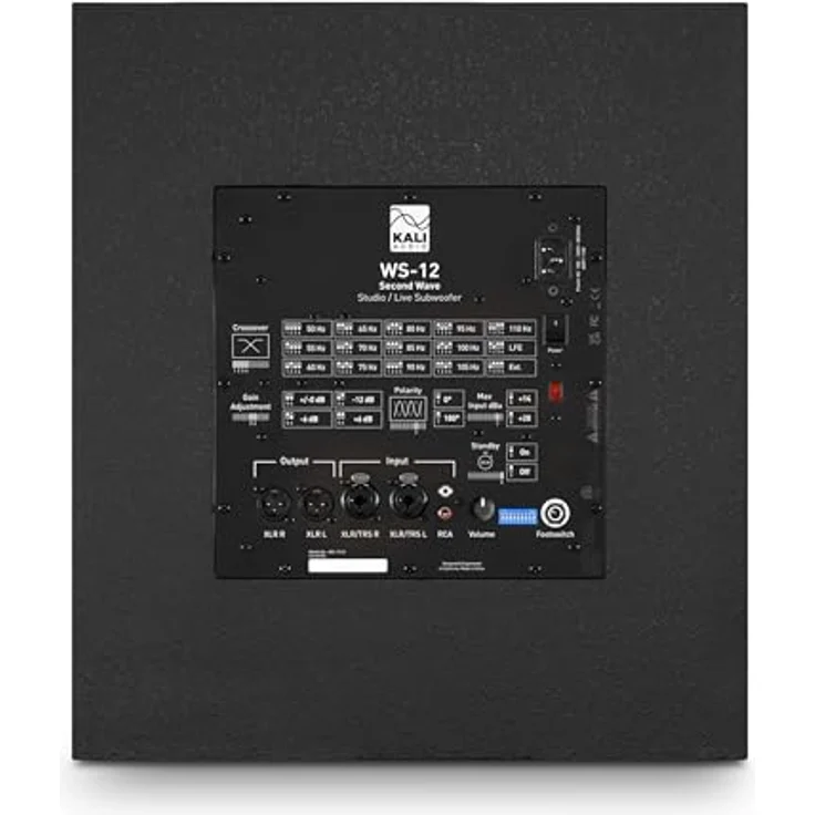 Kali Audio WS-12 V2 Subwoofer (12-Zoll Aktiv-Subwoofer, 1000W Leistung, Bassreflex-Design, professionelle Audiowiedergabe, Robustes MDF-Gehäuse, vielseitige Anschlüsse), Schwarz – Bild 5