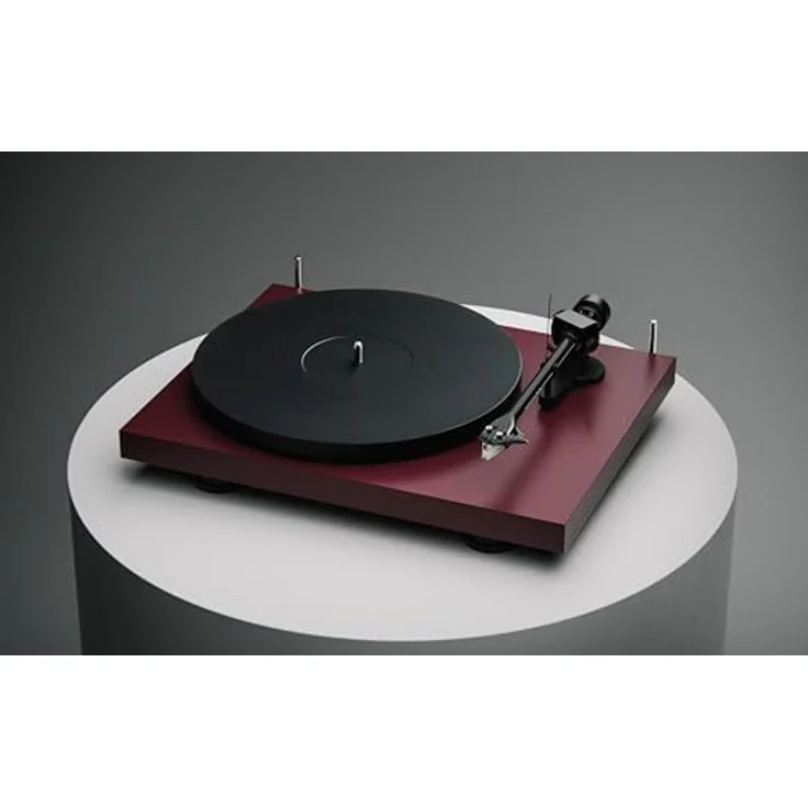 Pro-Ject Debut EVO 2 Plattenspieler, Braun, Riemenantrieb, 33/45 U/min, 8,6" Carbon-Tonarm, höhenverstellbare Füße – Bild 3