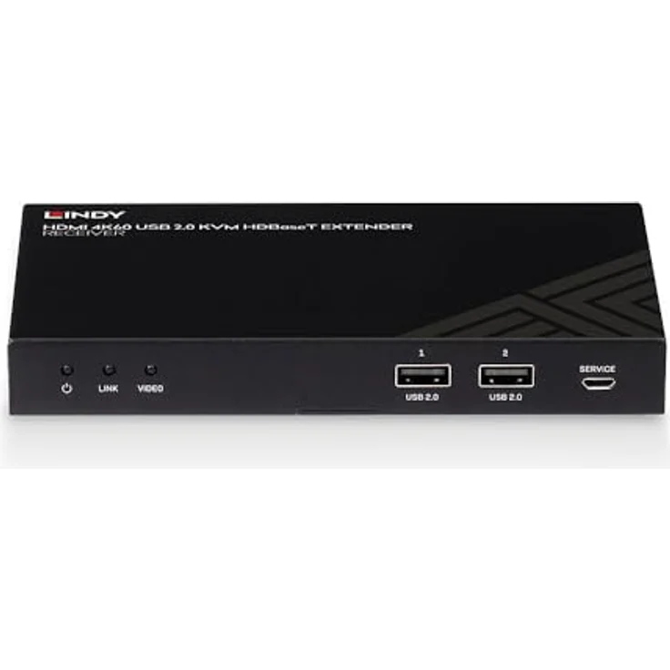 LINDY 38389 KVM Extender, 150m Cat.6, HDMI 4K60, IR, RS232 & Audio, Receiver – Bild 5