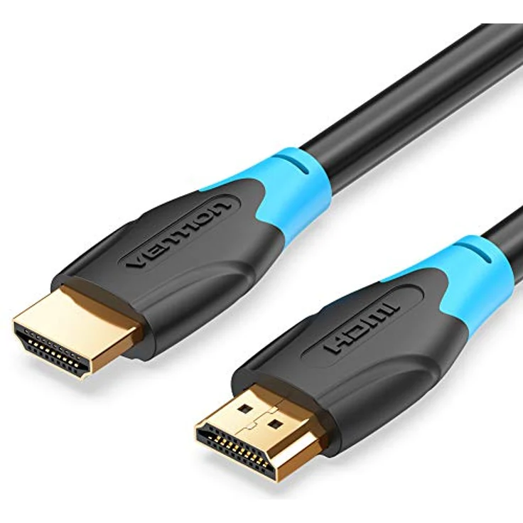 Vention AAC HDMI-Kabel, 5 m, Schwarz, 4K Unterstützung, vergoldete Stecker, hohe Zähigkeit – Bild 2