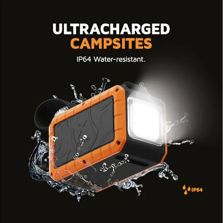 Xtorm Rugged Powerbank mit Taschenlampe - 40.000 mAh - 100W - IP64 - Schockproof - Orange – Bild 2