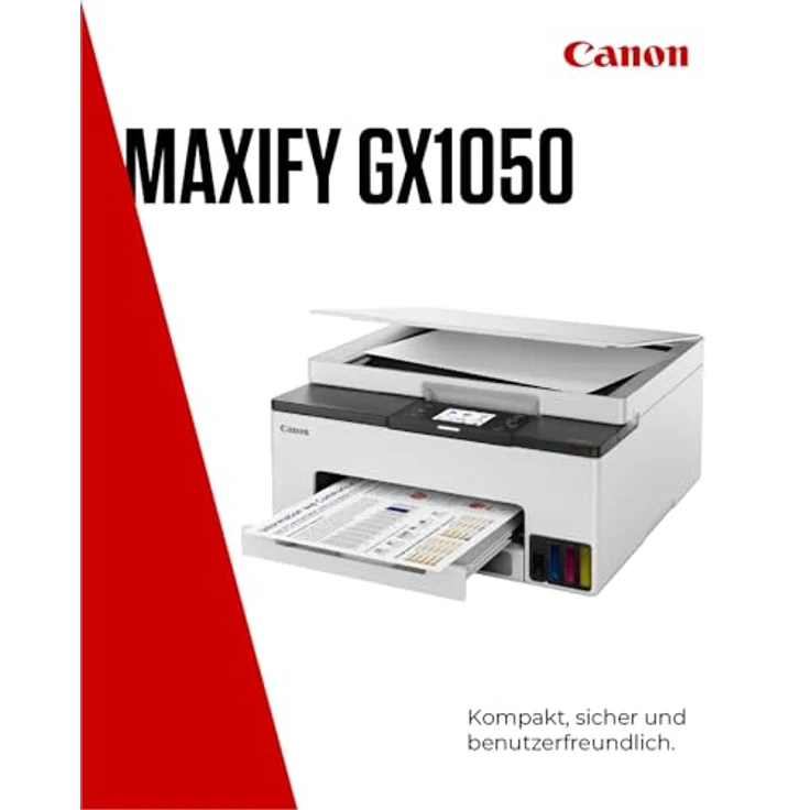 Canon Maxify GX1050, Multifunktionsdrucker mit MegaTank, A4, Tintenstrahl, Drucker, Scanner, Kopierer – Bild 2