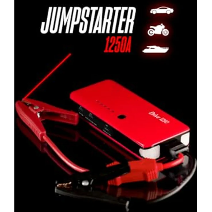 Telwin Drive 1250, Powerbank und Jumpstarter mit 22000 mAh, 264 Wh und 1200 A, schwarz – Bild 7