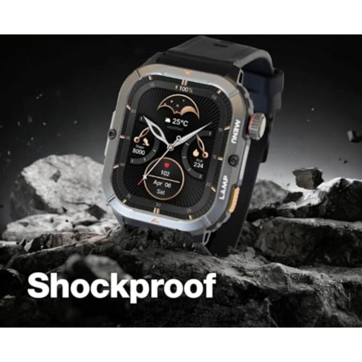 AGM Smartwatch AGM_LEG3_EU002B, hochwertige Smartwatch mit vielseitigen Funktionen – Bild 6