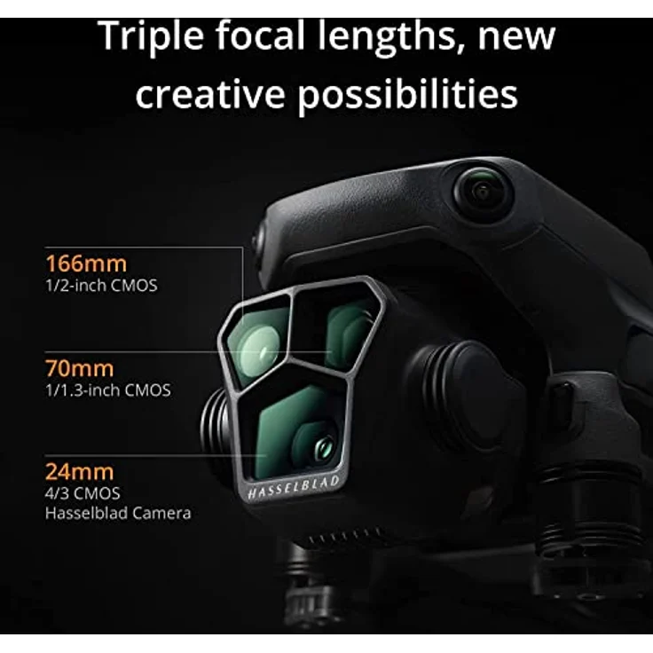 DJI Mavic 3 Pro Cine mit DJI RC Pro (leuchtstarter Bildschirm), Flaggschiff-Drohne mit Dreifachkamera, Apple ProRes Support für 3 Kameras und 1 TB Speicher, drei Intelligent Flight Batteries und mehr – Bild 2