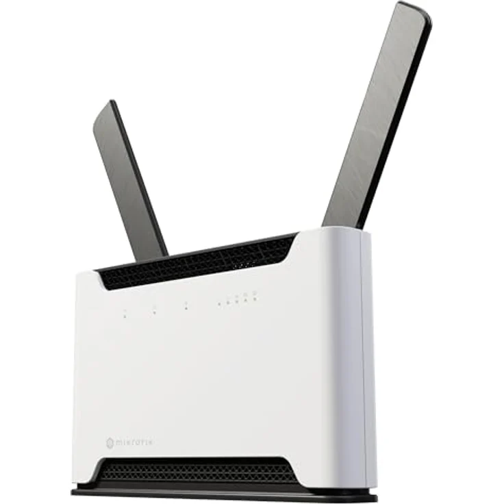 MikroTik Chateau 5G S53UG+5HaxD2HaxD-TC&RG650E-EU, Router mit 5G Modem, Wi-Fi 6, integrierter eSIM und vier LTE/5G-Antennen, Mehrfarbig – Bild 1