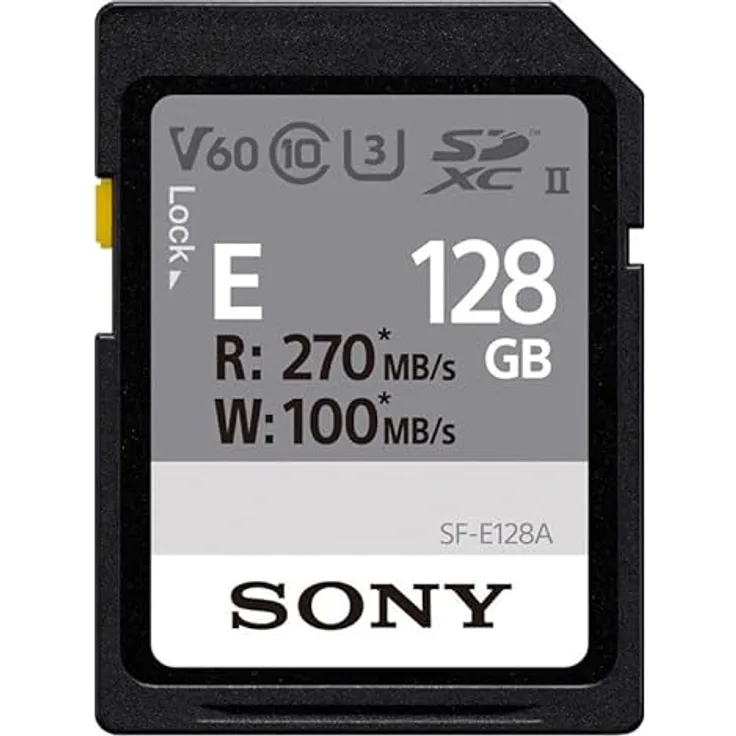 Sony SDXC E Series 128GB UHS-II Class 10 U3 V60