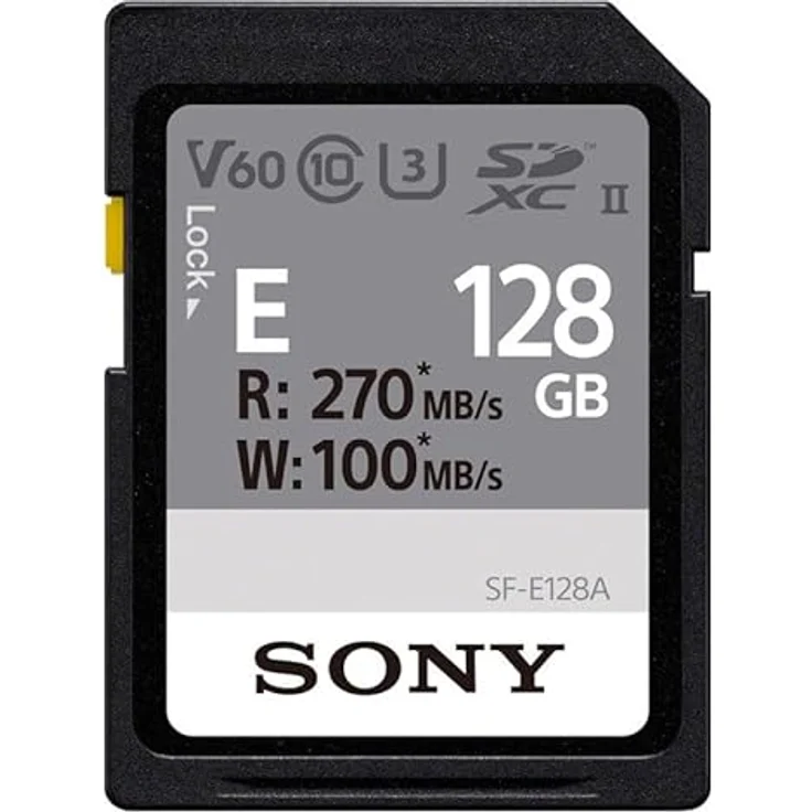 Sony SDXC E Series 128GB UHS-II Class 10 U3 V60