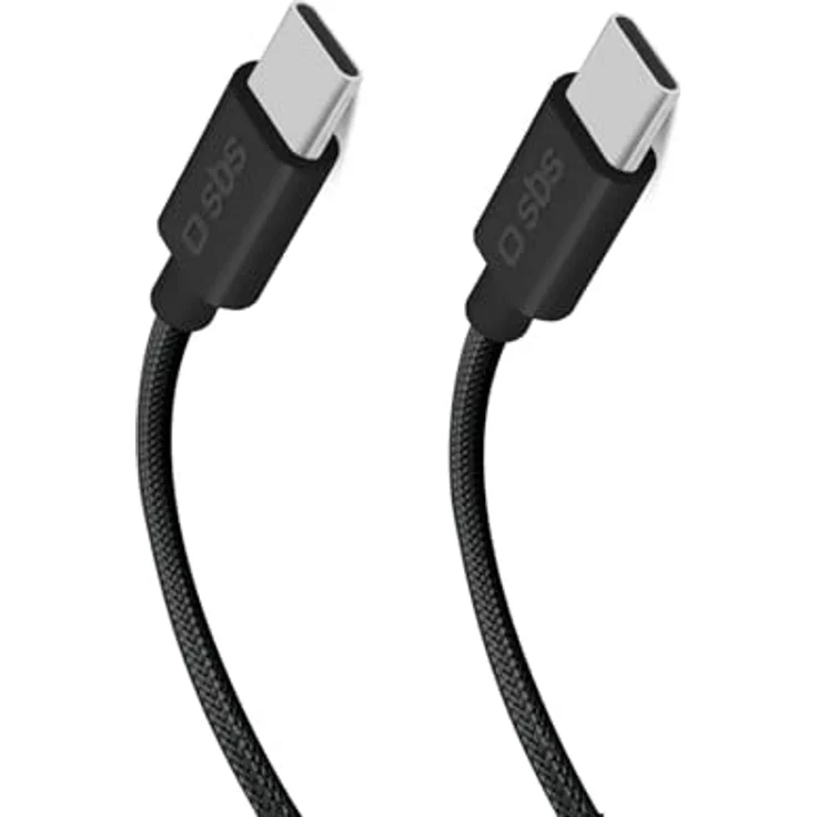 SBS TECABLETISSUETCC32K USB Kabel USB 3.2 Gen 2, 1,5 m, 100 W Leistung, USB-C, Schwarz – Bild 1